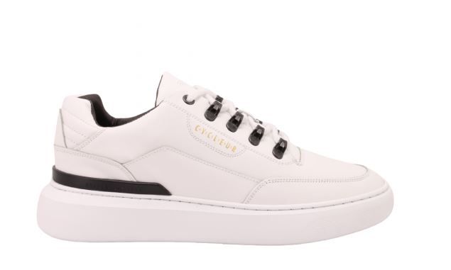 Koop Nu Cycleur de Luxe Witte Heren Sneakers Nappa Lederen